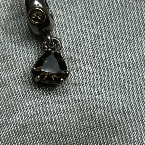Pandora smoked quartz Close to My Heart Dangle retired dangle bead - Picture 4 of 6